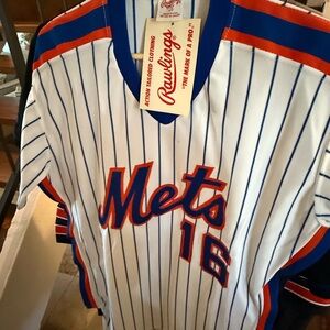 Rawlings Blue and White Mets Jersey